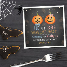 Serviette En Papier Halloween Citrouille Genre Revela Party