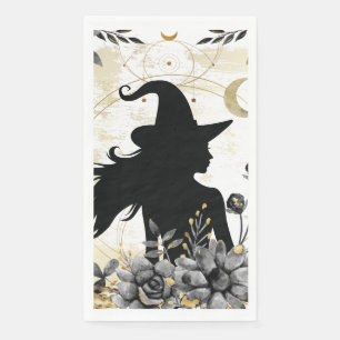 Serviette En Papier Halloween contemporain moderne sorcière 3
