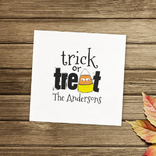 Serviette En Papier Halloween Cute Candy Corn Whimsical Funny