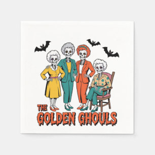 Serviette En Papier Halloween des filles des Gouls d'or
