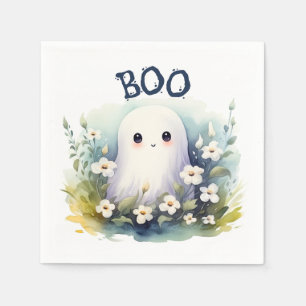 Serviette En Papier Halloween fantôme mignon