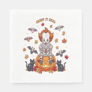 Serviette En Papier Halloween Gnome Cute Citrouille
