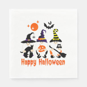 Serviette En Papier Halloween Gnomes mignonne Automne Citrouille Autom