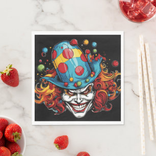 Serviette En Papier Halloween/Joker Papier Napkin