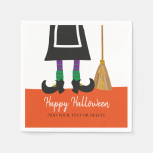 Serviette En Papier Halloween personnalisées Drôle Jambes sorcières