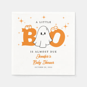Serviette En Papier Halloween Petit Boo Cute Baby shower neutre