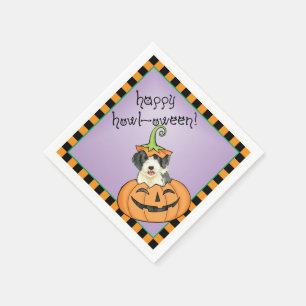 Serviette En Papier Halloween Porté Collie Napkins
