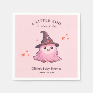 Serviette En Papier Halloween rose Un Petit Baby shower Boo