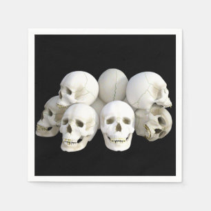Serviette En Papier Halloween Skuls Papier Napkin