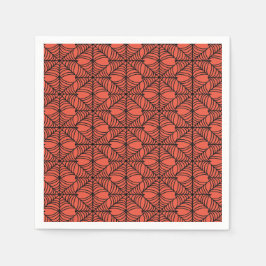 Serviette En Papier Halloween Spider Webs sur Orange