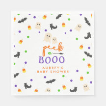 Halloween thème peek a boo baby shower