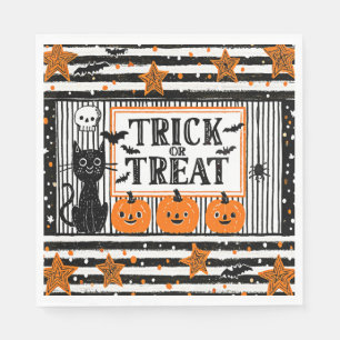 Serviette En Papier Halloween Trick or Treat