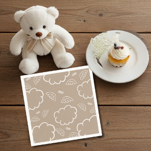 Serviette En Papier Halo de nuage d'ange céleste BEIGE Serviettes en p