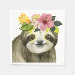 Serviette En Papier Halo tropical   Sweet Sloth