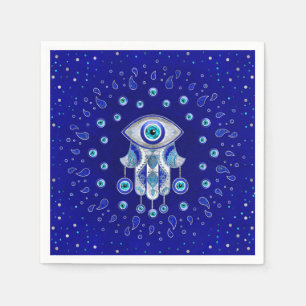Serviette En Papier Hamsa Hand-Evil Eye Amulet