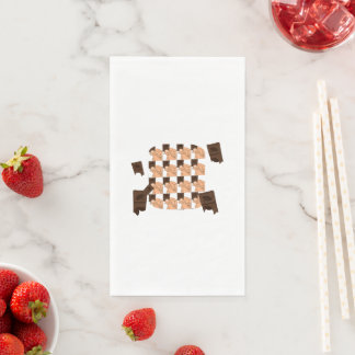 Serviette En Papier Hand holding a piece of Valentine's chocolate