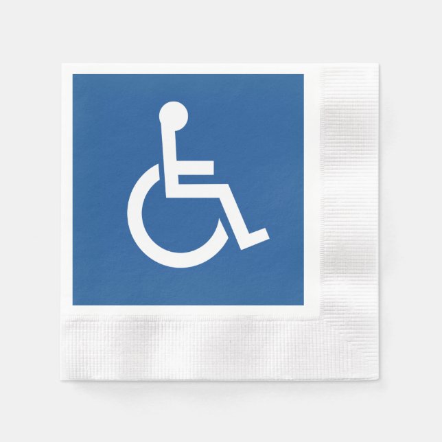 Serviette En Papier Handicapé (Devant)