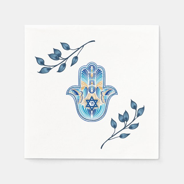 Serviette En Papier Hanoukka (Devant)