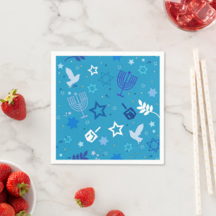 Serviette En Papier Hanoukka Stars en papier serviettes