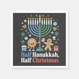 Serviette En Papier Hanukkah moitié Noël Christmukkah drôle