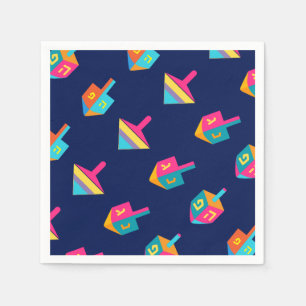 Serviette En Papier Hanukkiah Joyeux Hanukkah Juif dreidel Menorah