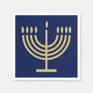 Serviette En Papier Hanukkiah Joyeux Hanukkah Juif dreidel Menorah