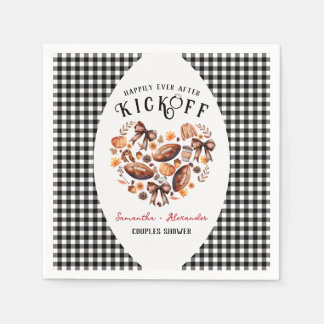Serviette En Papier Happily After Kickoff Fall Tailgate Couples Shower