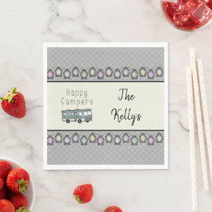 Serviette En Papier Happy Campers RV personnalisé