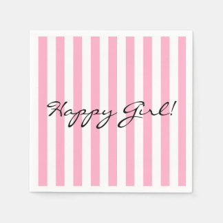 Serviette En Papier Happy Girl Papier Napkin
