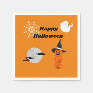 Serviette en papier happy halloween