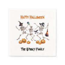 Happy Halloween Dancing Skeletons