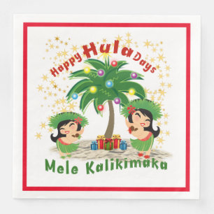 Serviette En Papier Happy Hula Days 3 Papier Napkin