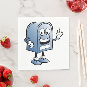Serviette En Papier Happy Mailbox Napkins