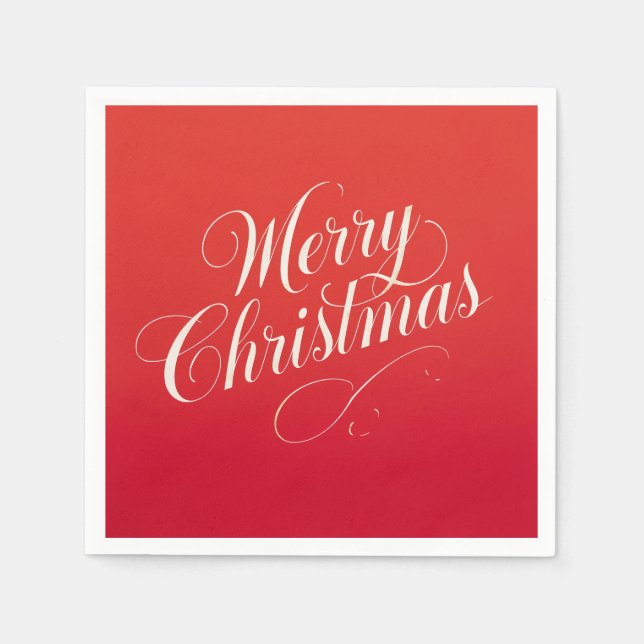 Serviette En Papier Happy New Year Merry Christmas Holiday Season (Devant)