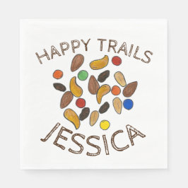 Serviette En Papier Happy Trails Camping Trail Mix Goodbye Retirement