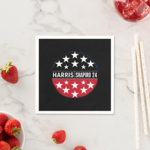 Serviette En Papier Harris-Shapiro Président Vintage Kamala 2024