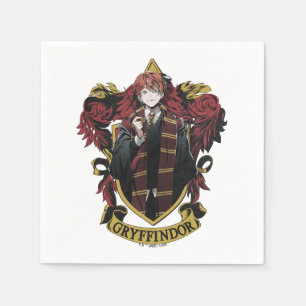 Serviette En Papier HARRY POTTER™ Anime Ron Weasley House Crest