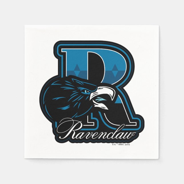 Serviette En Papier HARRY POTTER™ | Badge sportif RAVENCLAW™ (Devant)