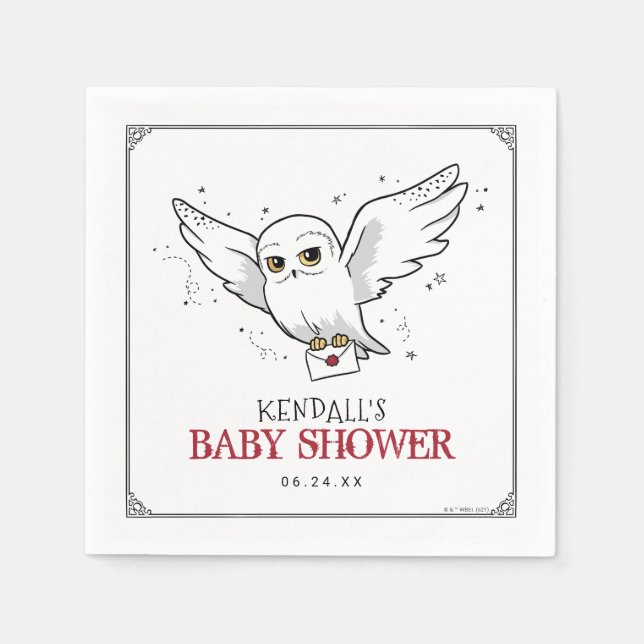 Serviette En Papier Harry Potter | Fête de naissance Hedwig (Devant)