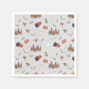 Serviette En Papier Harry Potter   Motif Hogwarts Baby Shower