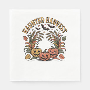 Serviette En Papier Hauné Harvest Retro Halloween Citrouille