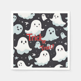 Serviette En Papier Hauned House Trick Treat Halloween
