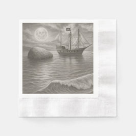 Serviette En Papier Hauntingly Elegant Pirate