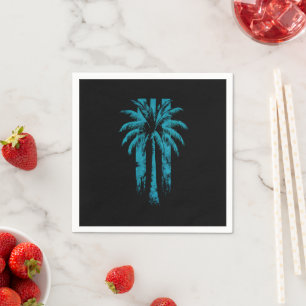 Serviette En Papier Hawaiian Beach Summer Vacances Tropical Palm Tree