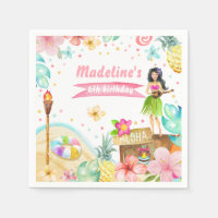 Hawaiian Luau Anniversaire Tropical Pool Party Pas
