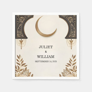 Serviette En Papier Henna Islam Nikah arabe Walima Mariage musulman