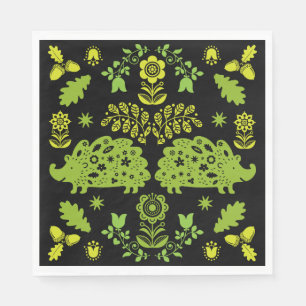 Serviette En Papier Hérisson Art populaire