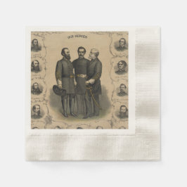 Serviette En Papier Héros de la guerre civile 🛡️ célébration