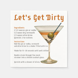 Serviette En Papier Heure du cocktail : découvrez la recette du Dirty