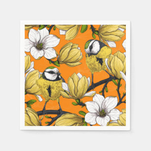 Serviette En Papier Heure du printemps en jaune